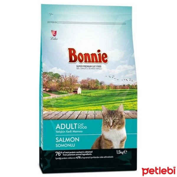 Bonnie Somonlu Yetişkin Kedi Maması 1,5kg