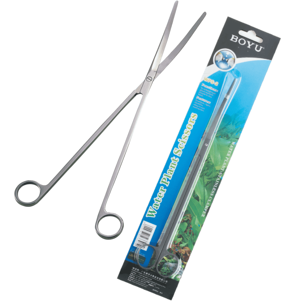 BOYU WPS-2 Kavisli Akvaryum Bitki Makası 27cm