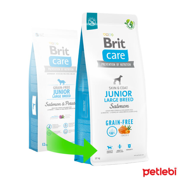 Brit Care Junior Skin & Coat Somonlu Tahılsız Büyük Irk Yavru Köpek Maması 12kg