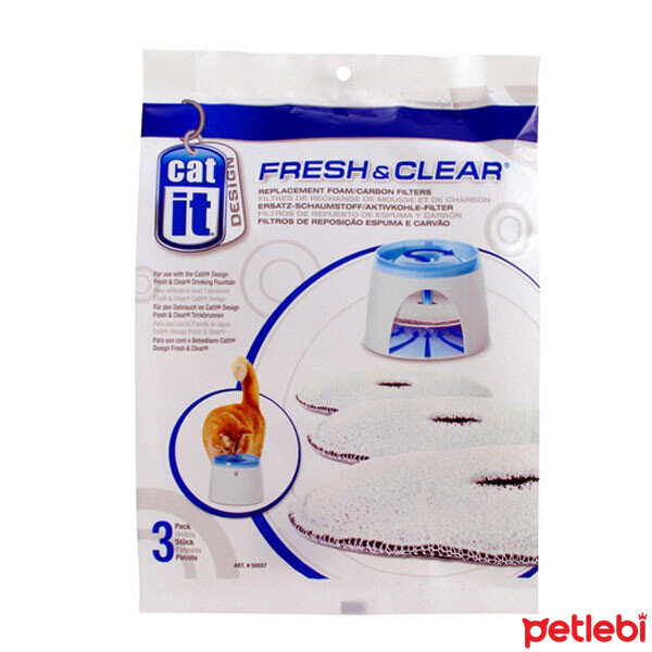 Catit Fresh Clear Otomatik Su Kabı Yedek Filtresi 3 Adet