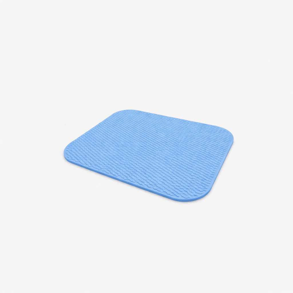 Catlife Kauçuk Kedi Tuvaleti Önü Kanallı Paspas 50x40cm (Mavi)