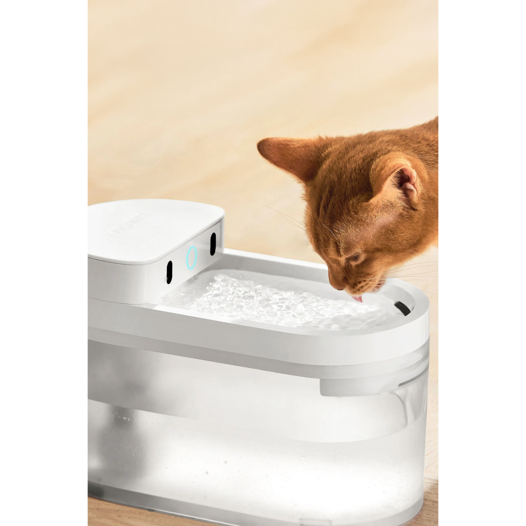 CATLINK Pure 3 Yapay Zeka Destekli Kedi ve Küçük Irk Köpekler için Kablosuz Otomatik Su Kabı 2,3lt