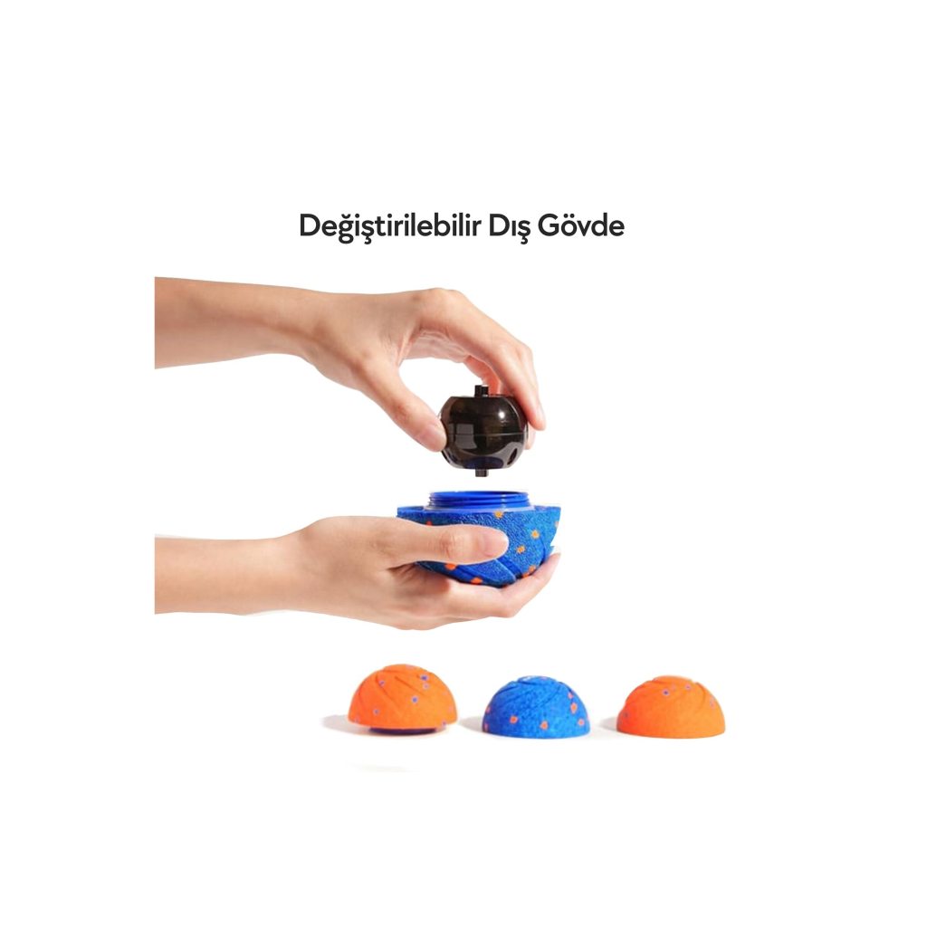Cheerble İnteraktif Top Köpek Oyuncağı 7cm (Mavi)