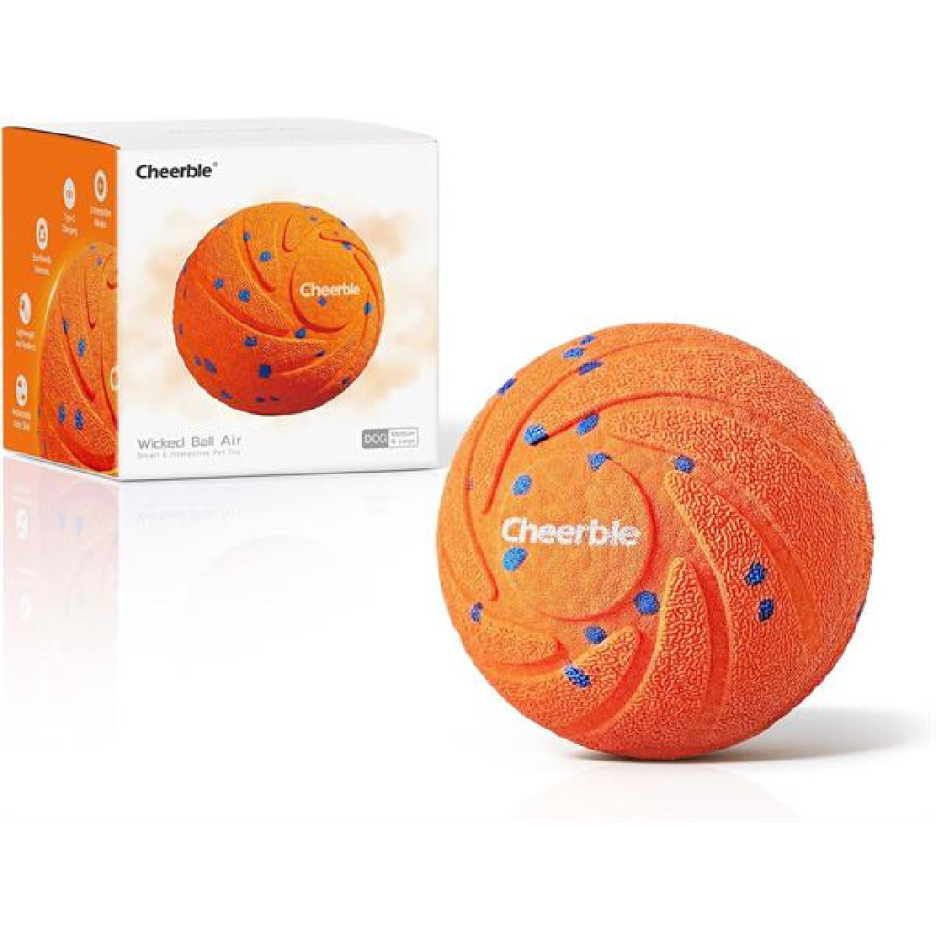 Cheerble İnteraktif Top Köpek Oyuncağı 7cm (Turuncu)