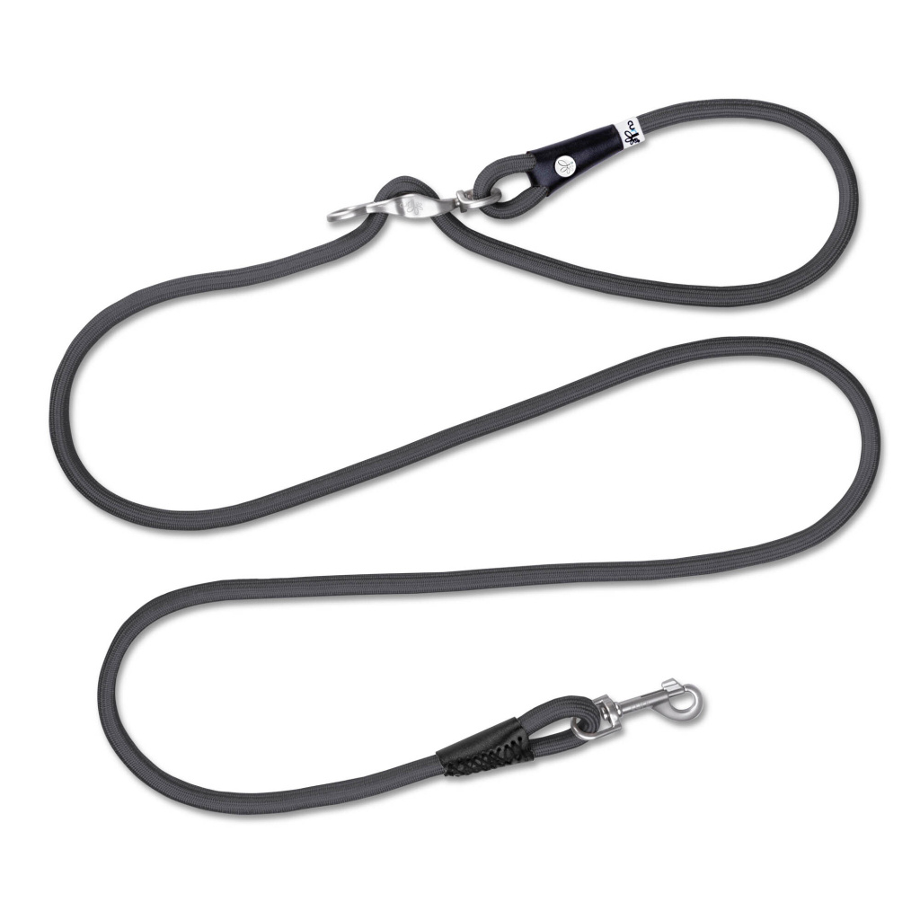 Curli Vario Comfort Leash Le25 Köpek Gezdirme Kayışı 8mm (Siyah) [S]