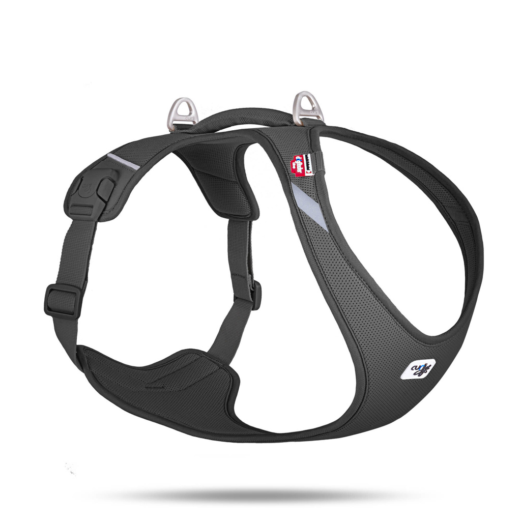 Curli Belka Harness Air-Mesh Köpek Göğüs Tasması 55,5x62,7cm (Siyah) [XL]