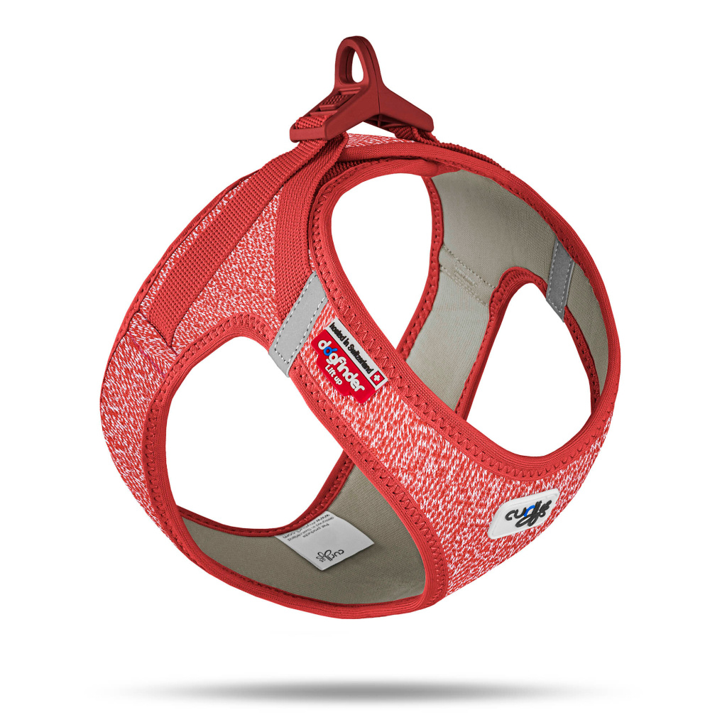 Curli Vest Harness Merino Köpek Tasması 26x30cm (Kırmızı) [3XS]
