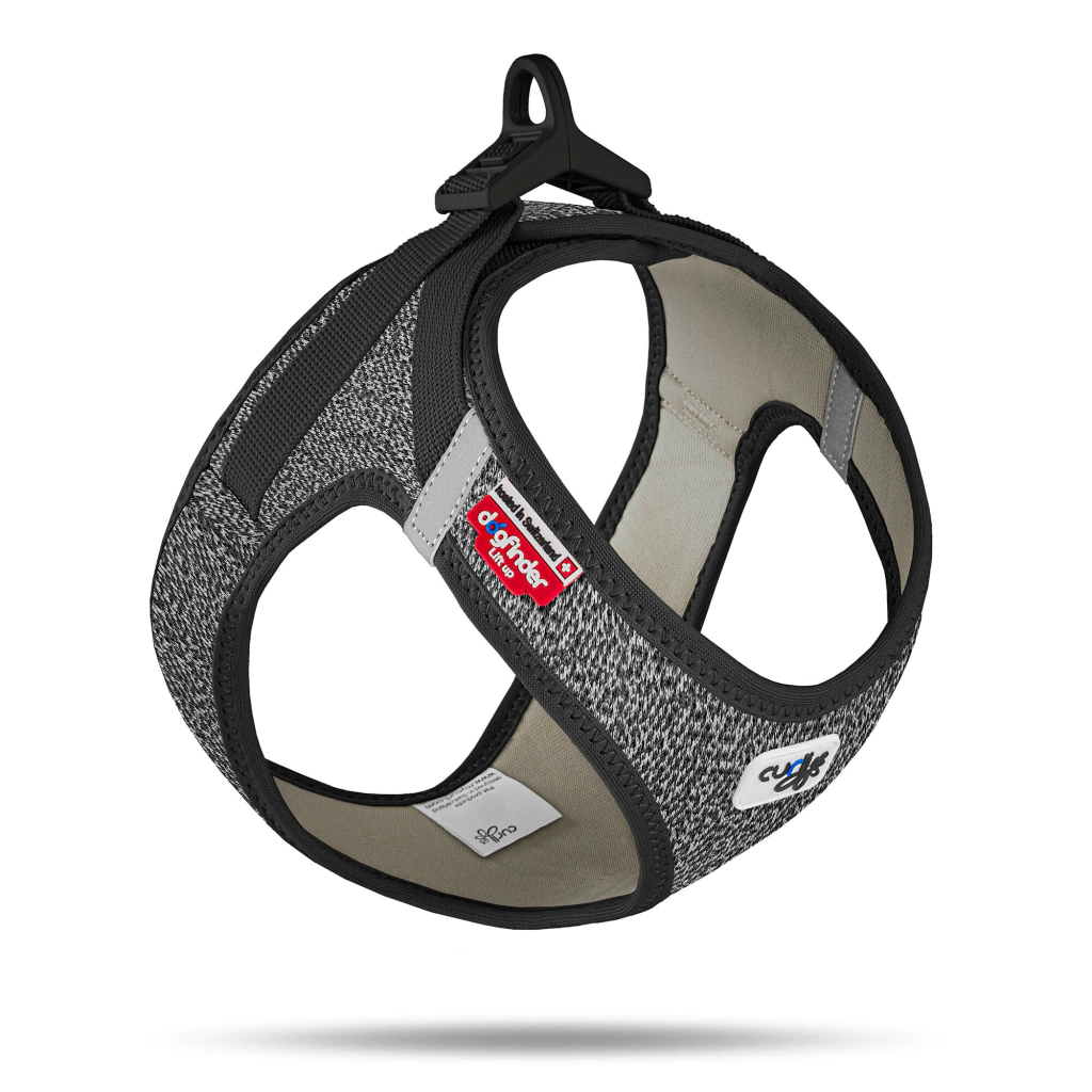 Curli Vest Harness Merino Köpek Tasması 26x30cm (Siyah) [3XS]