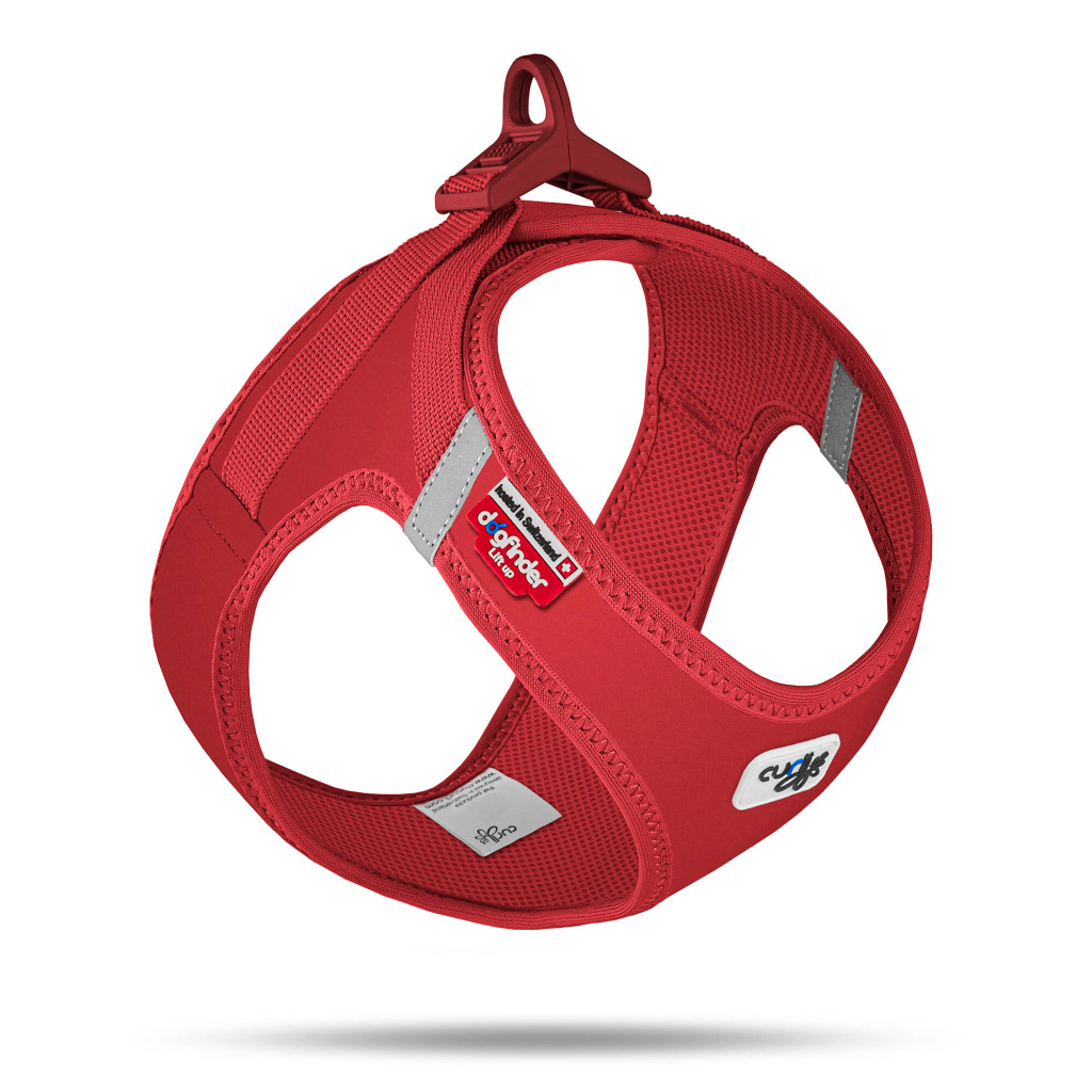 Curli Vest Harness Softshell Köpek Tasması 50x56cm (Kırmızı) [2XS]