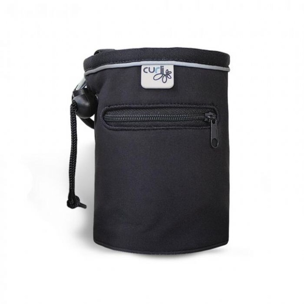 Curli Treat Bag Kedi ve Köpek Mama Taşıma Çantası 10x14cm (Siyah)