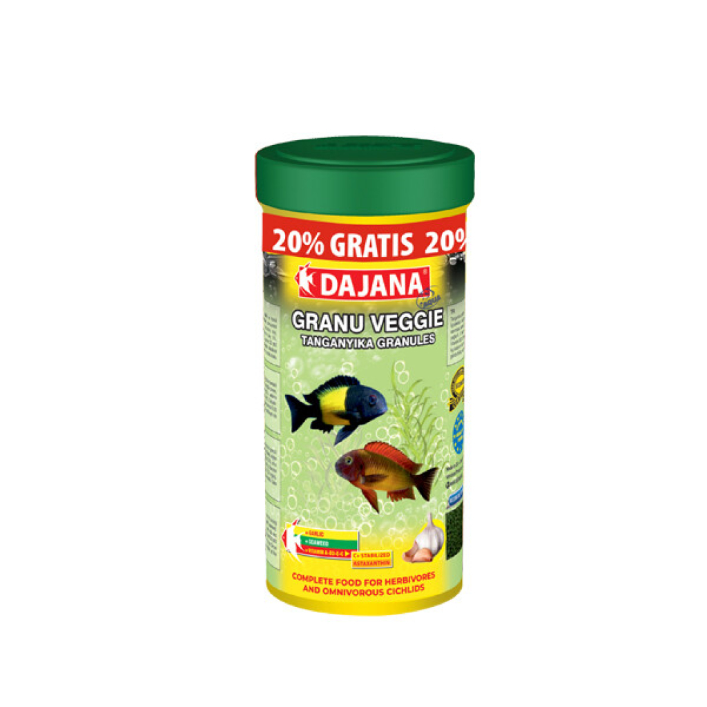 DAJANA Aqua Granu Veggie Granül Akvaryum Balık Yemi 300ml 150gr