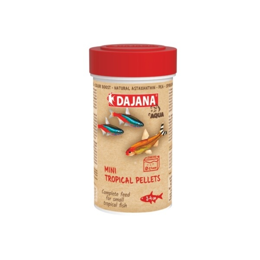 DAJANA Aqua Mini Tropical Pellets Akvaryum Balık Yemi 100ml 55gr