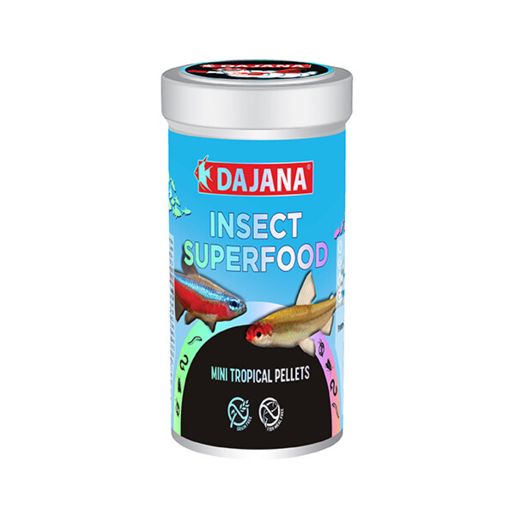 Dajana Insect Superfoof Mini Tropical Pellets Akvaryum Balık Yemi 100ml 55gr