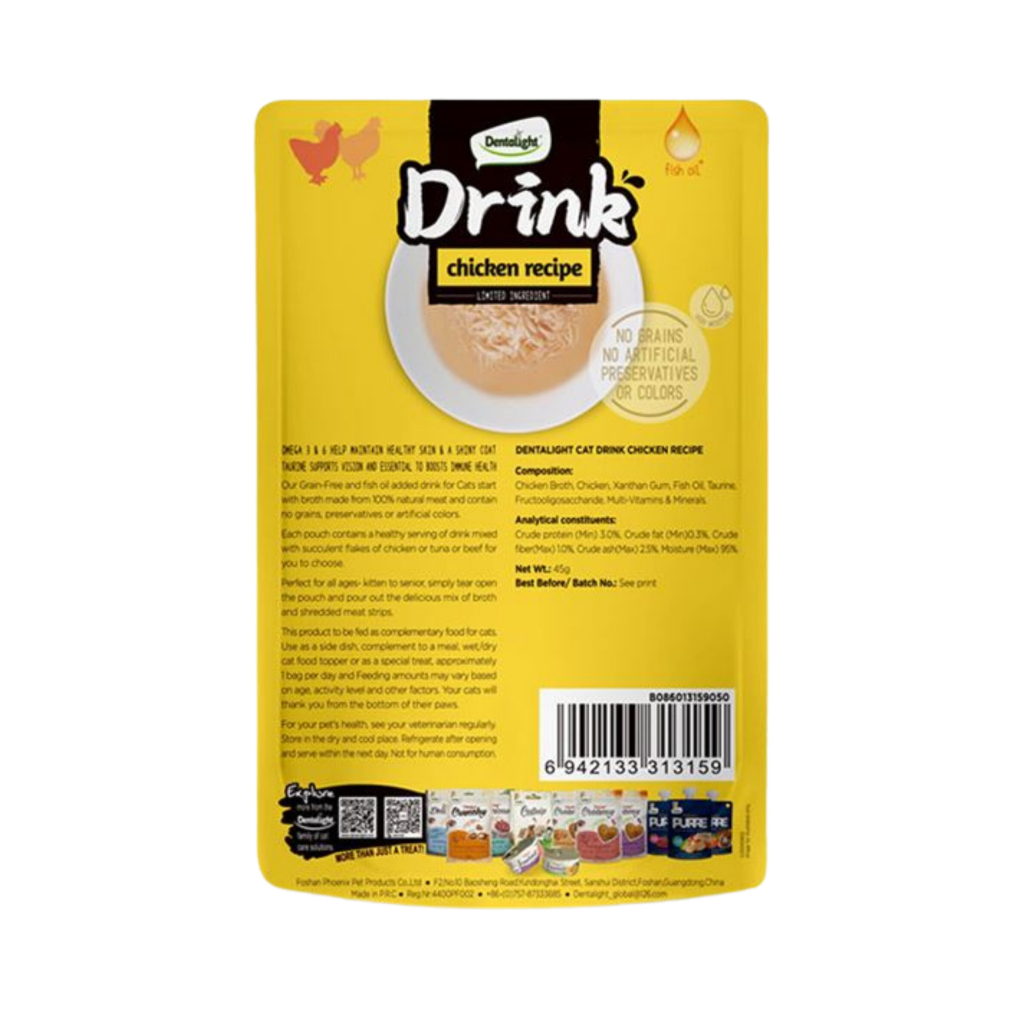 Dentalight Drink Tavuklu Kedi Çorbası 45gr