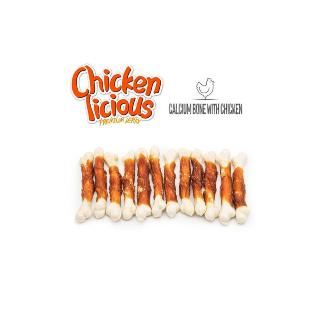 Dentalight Chicken Licious Kurutulmuş Tavuklu Kalsiyum Kemik Köpek Ödül Maması 70gr