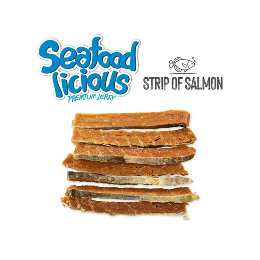 Dentalight Seafood Licious Kurutulmuş Somonlu Şerit Köpek Ödül Maması 70gr