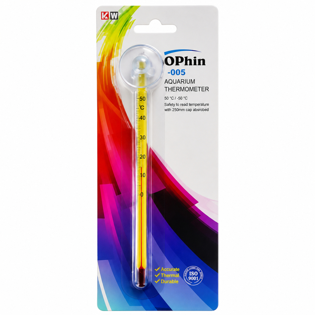 Dophin TH-005 Vantuzlu Cam Akvaryum Termometresi 14,5cm