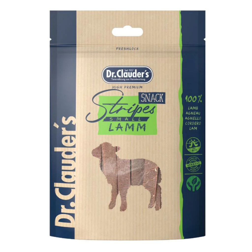 Dr.Clauder's Snack Stripes Small Lamm Kuzulu Köpek Ödül Maması 80gr