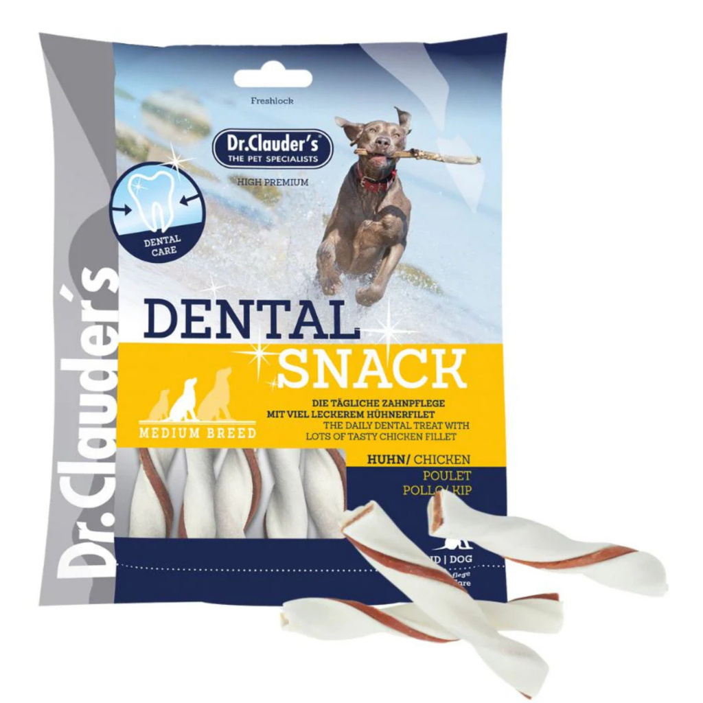 Dr.Clauder's Dental Snack Sığır Derili ve Tavuklu Orta Irk Köpek Ödül Maması 170gr