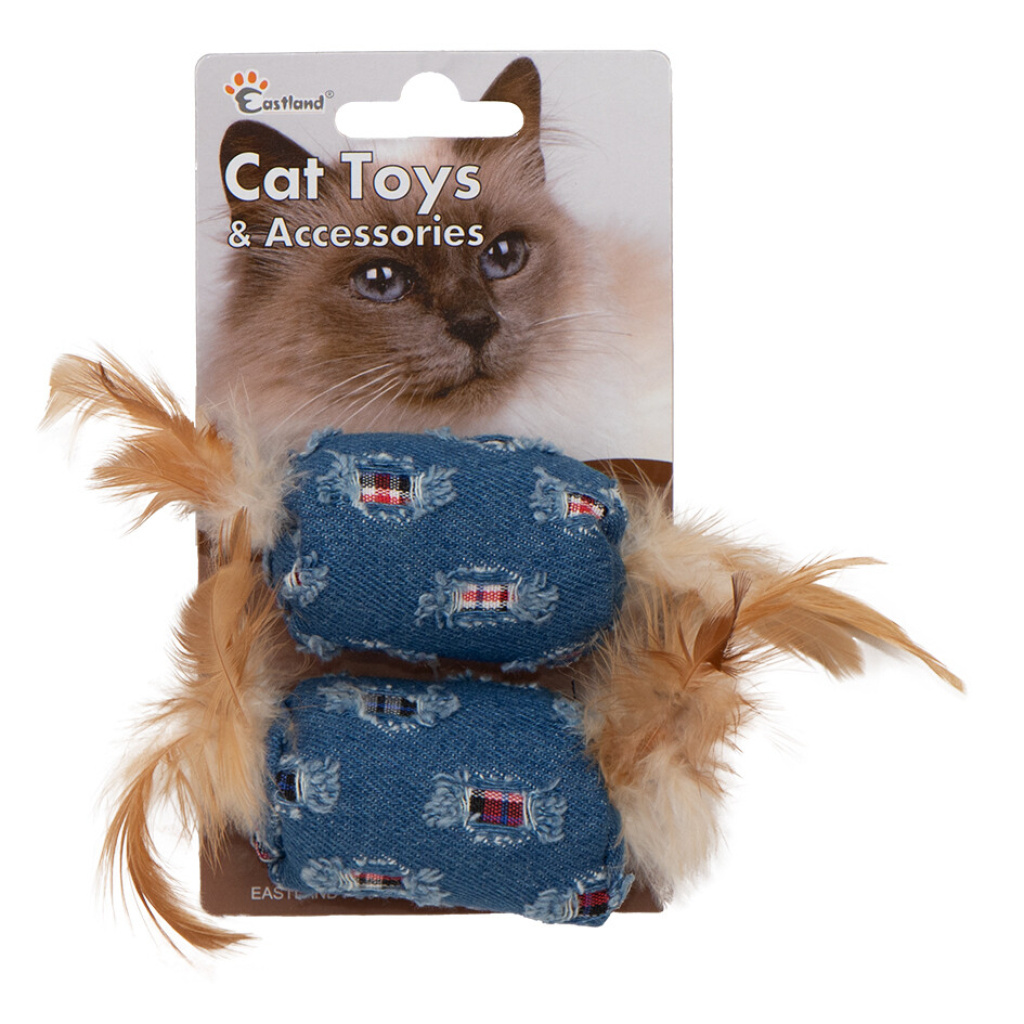 Eastland Sesli Catnipli Tüylü Peluş Kedi Oyuncağı 6cm