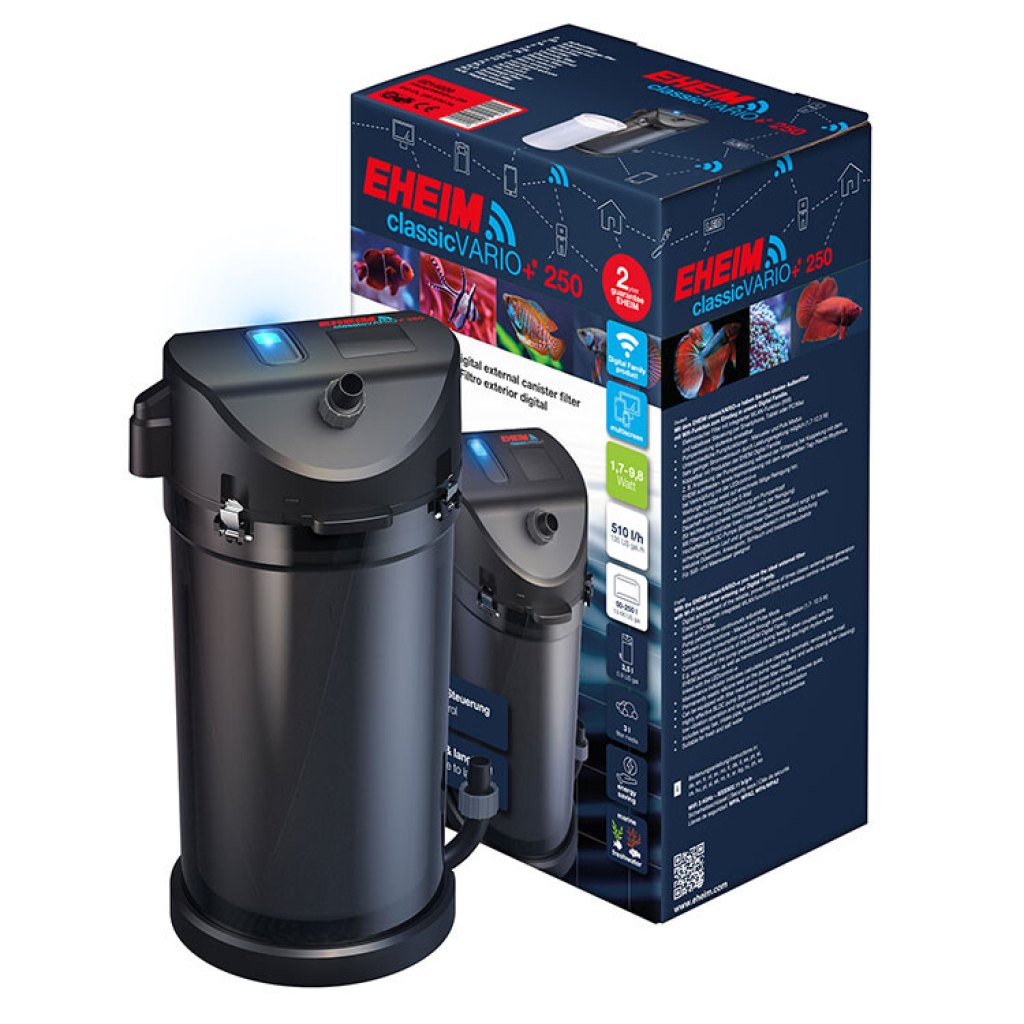 EHEIM ClassicVARIO+e 250 WiFi Kontrollü Akvaryum Dış Filtre 510L/S