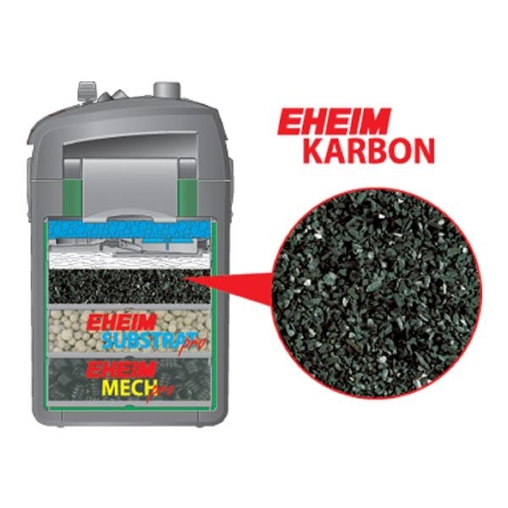 EHEIM KARBON Akvaryum Aktif Karbon Filtre Malzemesi Fileli 1L