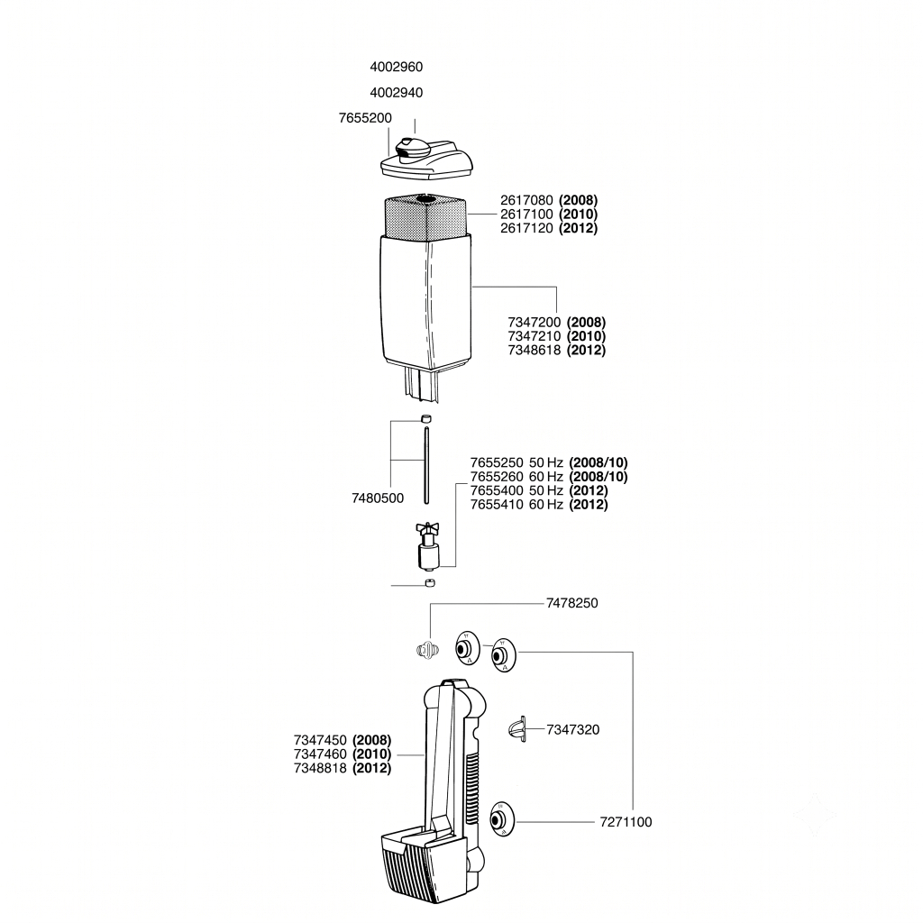 EHEIM Pickup 160 Akvaryum İç Filtre 500L/S