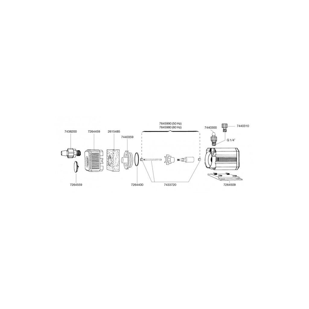 EHEIM Universal 600 Akvaryum Kafa Motoru 600L/S Siyah