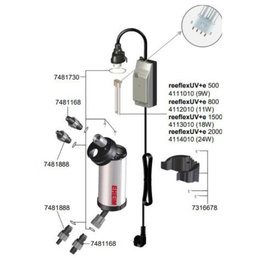 EHEIM ReeflexUV+e 800 WiFi Kontrollü Akvaryum UV Filtre 11W