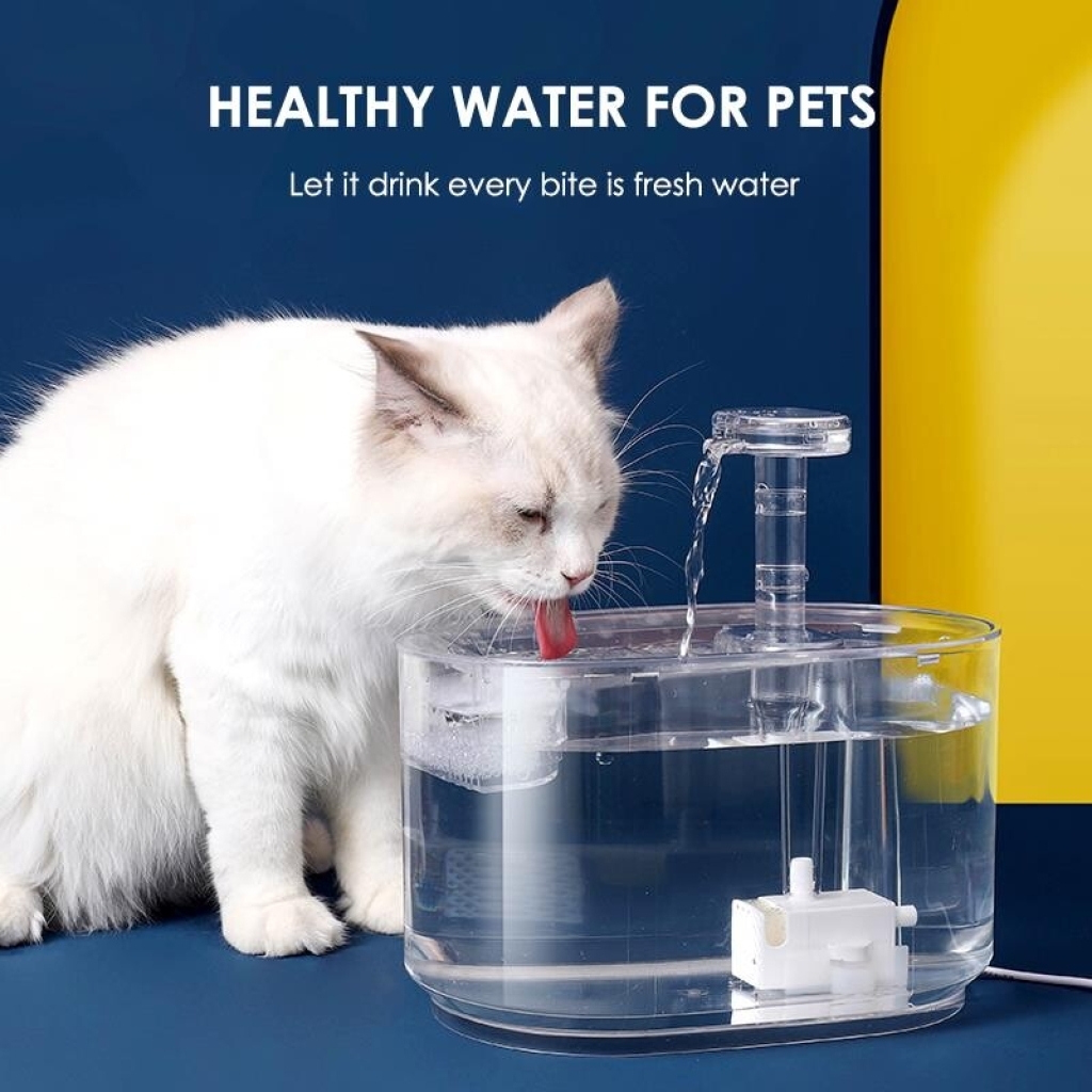 Els Pet Transparrent Kedi ve Köpekler İçin Su Pınarı