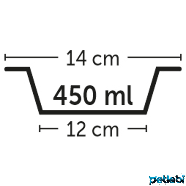 Flamingo Bella Kediler İçin Paslanmaz Çelik Mama ve Su Kabı 14cm 450ml (Mavi)