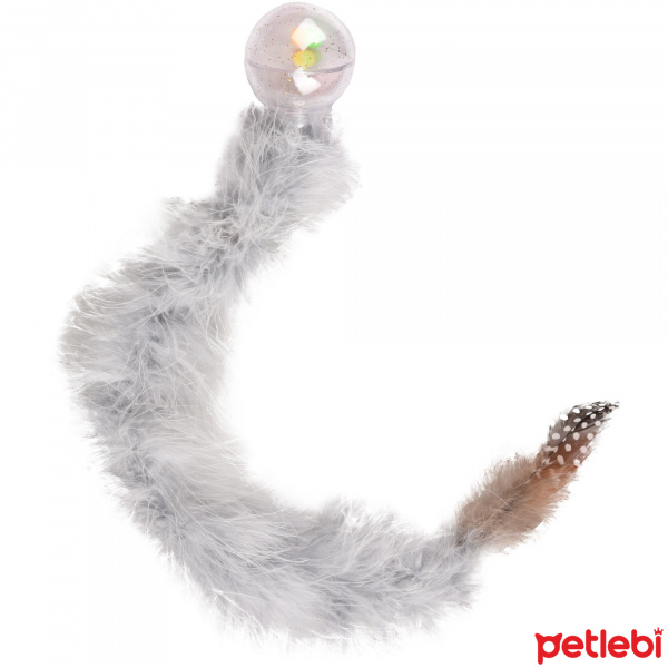 Flamingo Kitty Catnipli Çıngıraklı Tüylü Top Kedi Oyuncağı 45cm