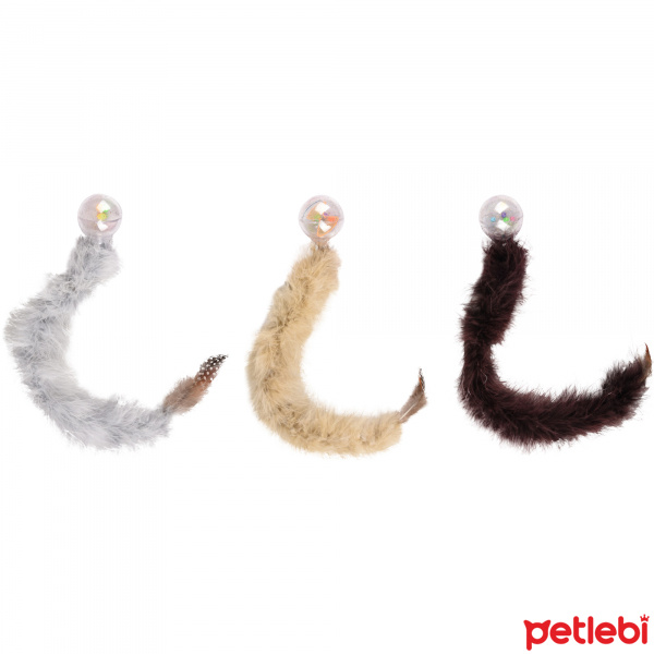 Flamingo Kitty Catnipli Çıngıraklı Tüylü Top Kedi Oyuncağı 45cm