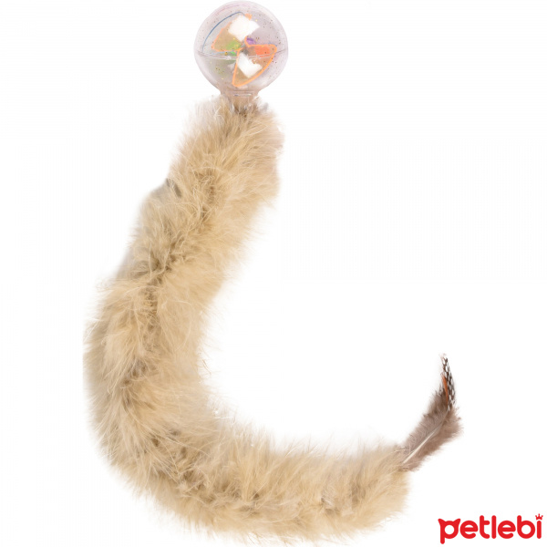 Flamingo Kitty Catnipli Çıngıraklı Tüylü Top Kedi Oyuncağı 45cm