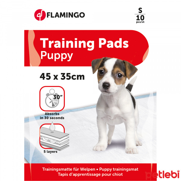 Flamingo Yavru Köpek Çiş Eğitim Pedi 45x35cm (10'lu) [S]
