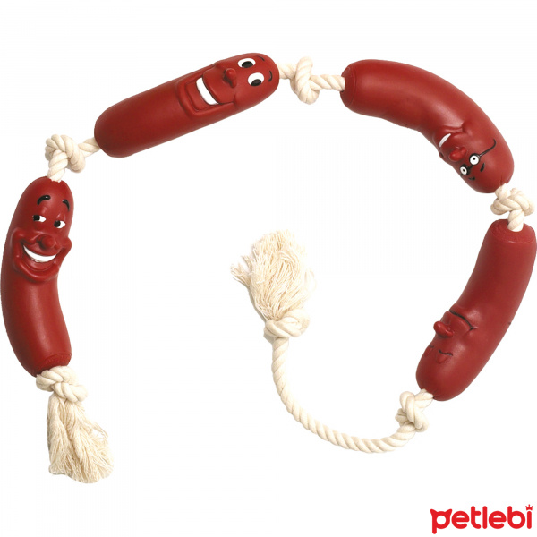 Flamingo Köpekler İçin Sosisli İp Oyuncak 70cm
