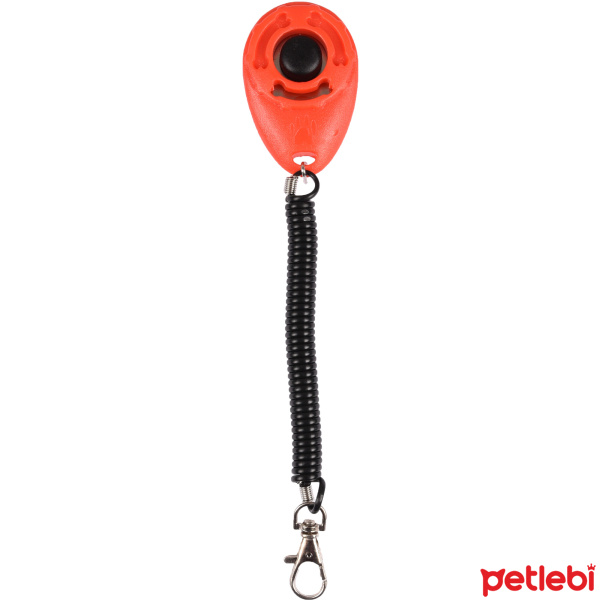 Flamingo Kablolu Köpek Eğitim Clickerı 4x6cm (Karışık Renkli)