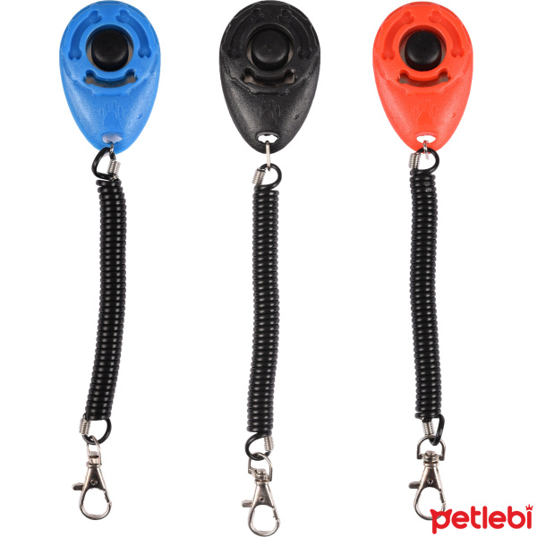 Flamingo Kablolu Köpek Eğitim Clickerı 4x6cm (Karışık Renkli)