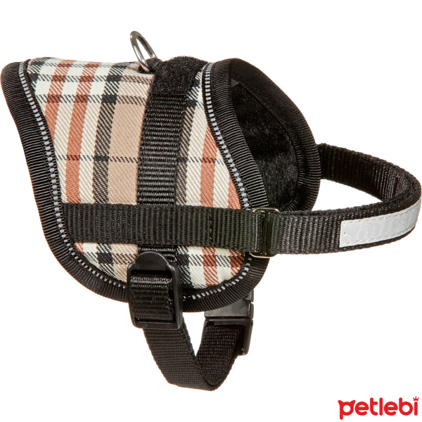 Flamingo Ayarlanabilir Köpek Göğüs Tasması 36-46cm/15mm (Kahverengi)