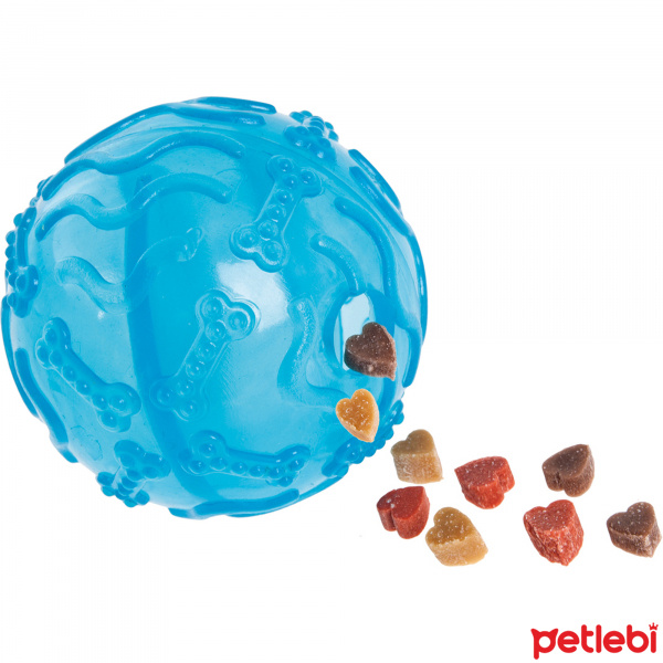 Flamingo Suda Yüzebilen Top Köpek Ödül Oyuncağı 8cm (Karışık Renkli)