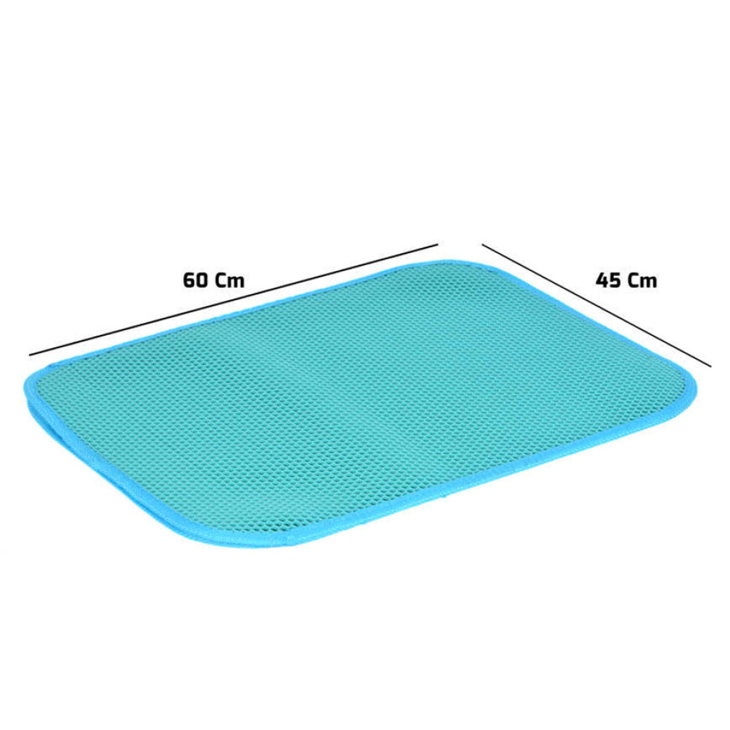 Flip Lux Kedi Tuvaleti Önü Elekli Paspas 60x40cm (Karışık Renkli)