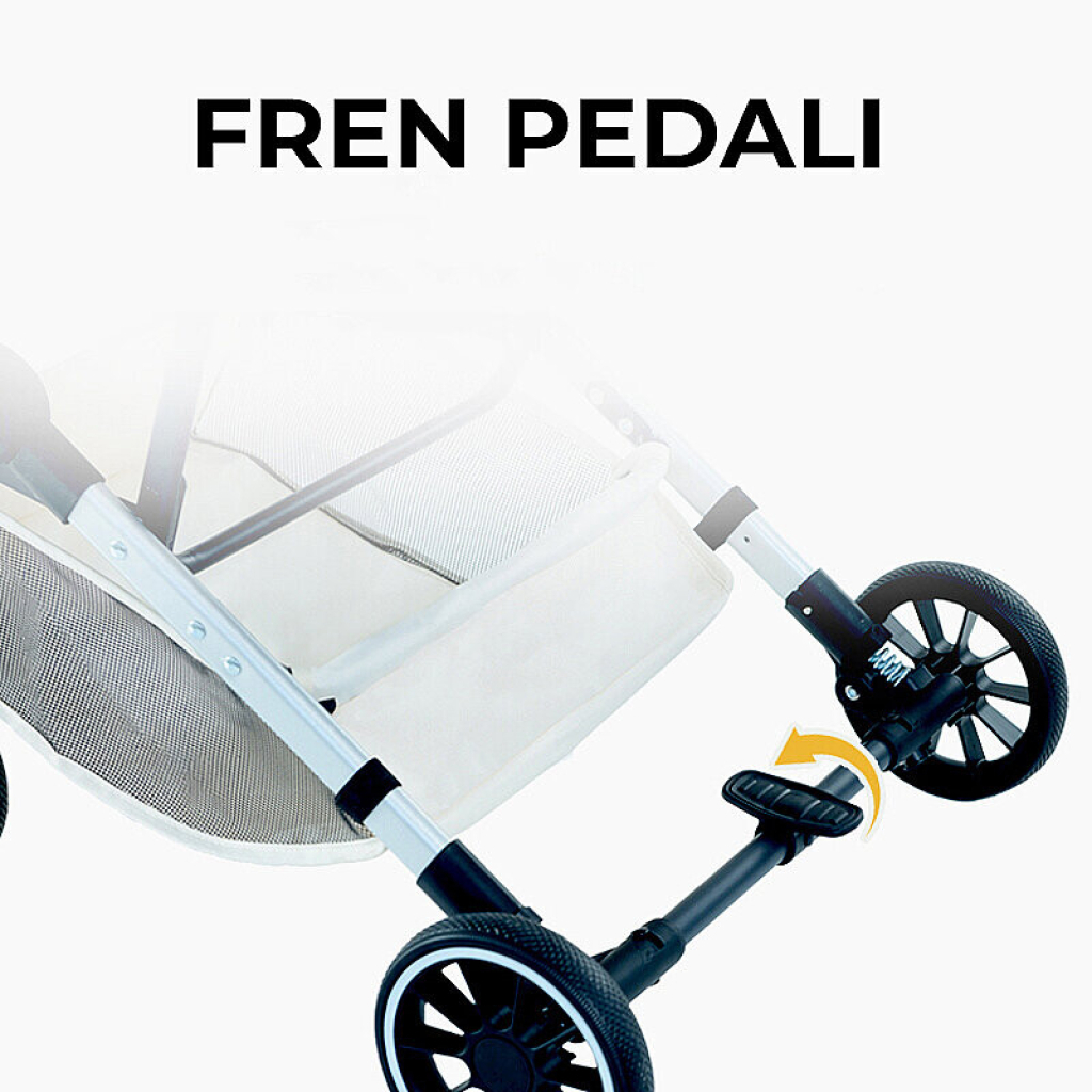 Flip Henan Benedict Kedi ve Küçük Irk Köpek Taşıma Arabası 30x67x110cm (Siyah)