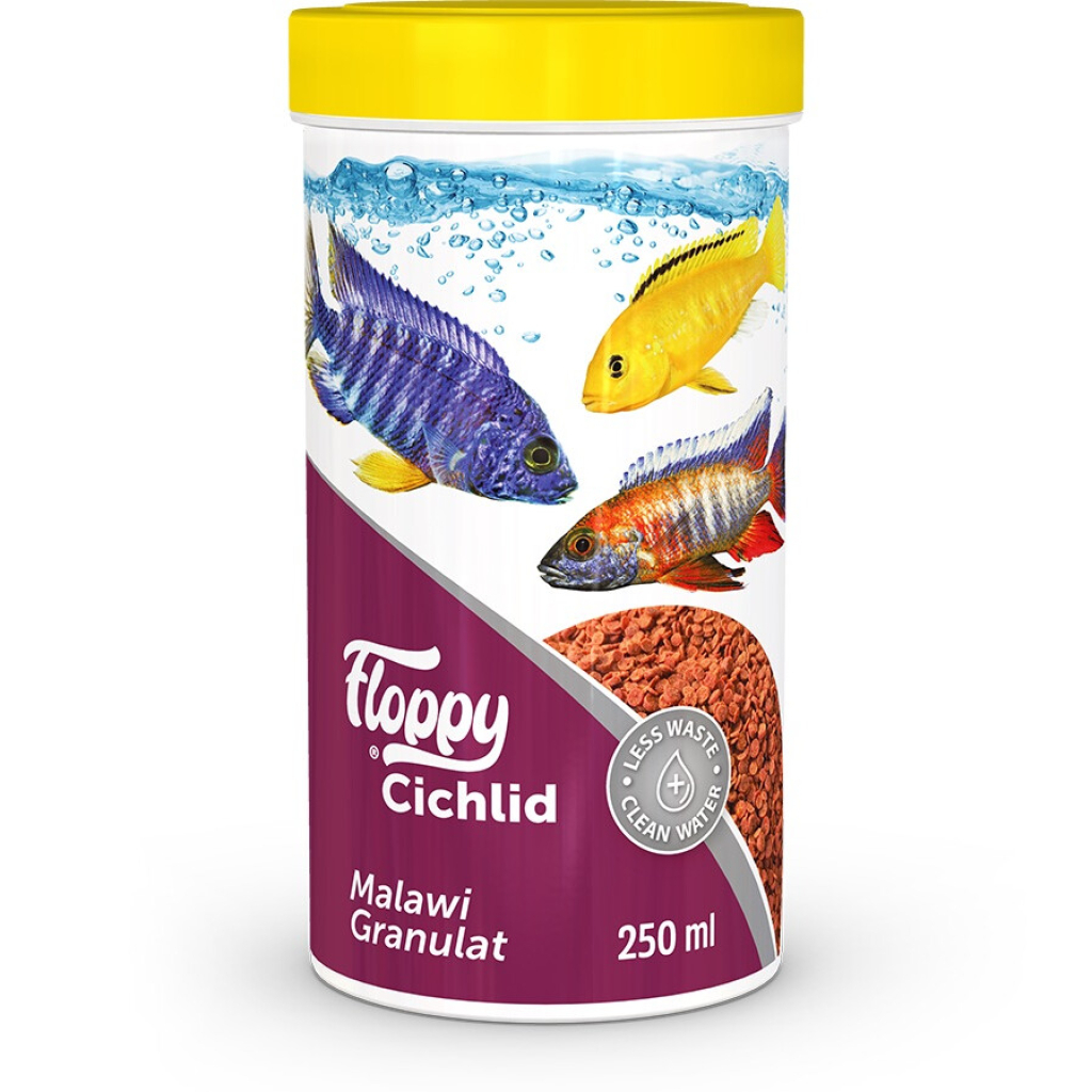 Floppy Malawi Cichlid Balıkları için Akvaryum Granül Yemi 250ml