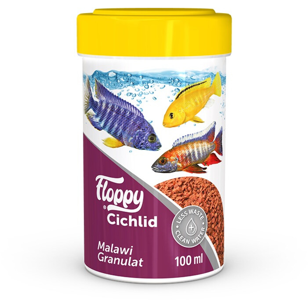 Floppy Malawi Cichlid Balıkları için Akvaryum Granül Yemi 100ml
