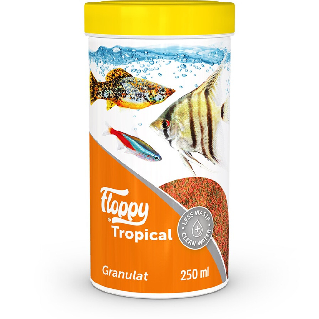 Floppy Tropical Tropikal Balıklar için Akvaryum Granül Yemi 250ml