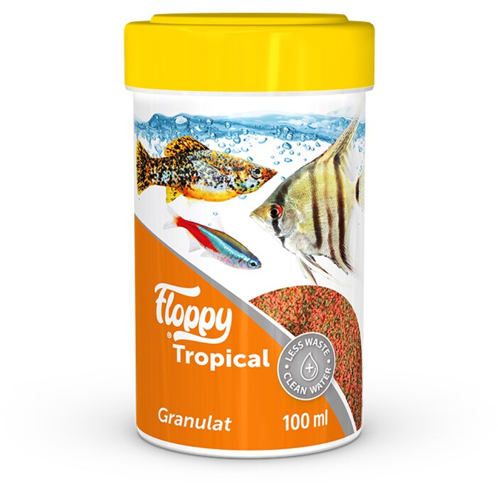 Floppy Tropical Tropikal Balıklar için Akvaryum Granül Yemi 100ml 40gr