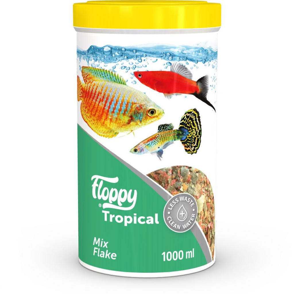Floppy Tropical Mix Akvaryum Pul Balık Yemi 1000ml