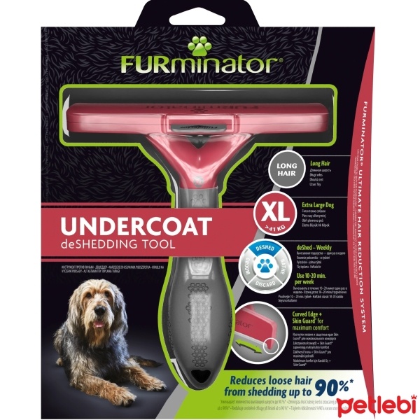 Furminator Büyük Irk Uzun Tüylü Köpek Tarağı [XL]