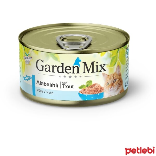Garden Mix Kıyılmış Alabalıklı Tahılsız Yetişkin Kedi Konservesi 85gr
