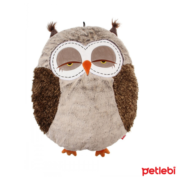 GiGwi Snoozy Friends Peluş Baykuş Kedi ve Köpek Yatağı 55x45cm